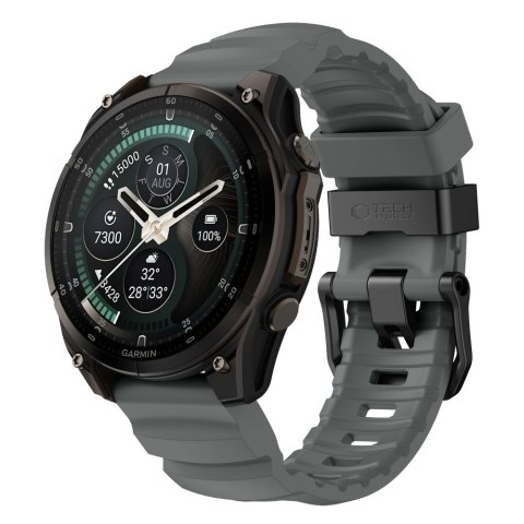 Tech-Protect Motion Garmin Fenix 5X / 5X Plus / 6X / 6X Pro / 7X / 8 / 8 Pro / 9 / 9 Pro (47mm) szary sztormowy