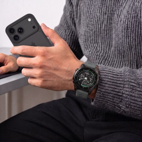 Tech-Protect Motion Garmin Fenix 5X / 5X Plus / 6X / 6X Pro / 7X / 8 / 8 Pro / 9 / 9 Pro (47mm) szary sztormowy