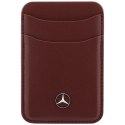 Zestaw etui + portfel Mercedes Grill Pattern Leather MagSafe do iPhone 18 Pro / 17 Pro burgundowy
