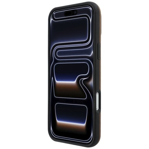 Zestaw etui + portfel Mercedes Grill Pattern Leather MagSafe do iPhone 18 Pro Max / 17 Pro Max camel