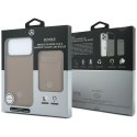 Zestaw etui + portfel Mercedes Grill Pattern Leather MagSafe do iPhone 18 Pro Max / 17 Pro Max camel