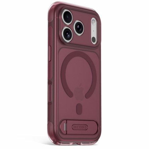 Decoded AntiMicrobial Hybrid Stand Backcover - etui do iPhone 18 Pro Max / 17 Pro Max kompatybilne z MagSafe (rose quartz)