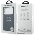 Etui Karl Lagerfeld Embossed Open Ring RSG Logo MagSafe do iPhone 18 Pro Max / 17 Pro Max niebieski