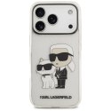 Etui Karl Lagerfeld IML NFT Glitter Karl&Choupette do iPhone 18 Pro Max / 17 Pro Max przezroczysty