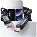 Kabel USAMS Al-Alloy SJ815 U110 RGB Fast Charging 60W USB-C do Lightning 1,2 m czarny