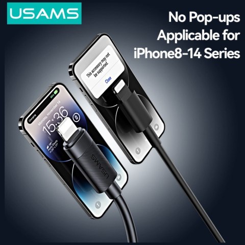 Kabel USAMS U94 12W Lightning do USB-A 1m czarny