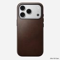 Nomad traditional leather case - etui do iphone 18 pro / 17 pro kompatybilne z magsafe, skóra horween (rustic brown)