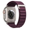 Pasek Tech-protect Nylon PRO Apple WATCH 8 / 9 / 10 / 11 / 12 / SE / ULTRA (44 / 45 / 46 / 49 MM) Deep Burgundy