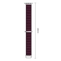 Pasek Tech-protect Nylon PRO Apple WATCH 8 / 9 / 10 / 11 / 12 / SE / ULTRA (44 / 45 / 46 / 49 MM) Deep Burgundy