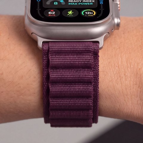 Pasek Tech-protect Nylon PRO Apple WATCH 8 / 9 / 10 / 11 / 12 / SE / ULTRA (44 / 45 / 46 / 49 MM) Deep Burgundy