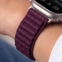Pasek Tech-protect Nylon PRO Apple WATCH 8 / 9 / 10 / 11 / 12 / SE / ULTRA (44 / 45 / 46 / 49 MM) Deep Burgundy