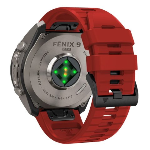 Tech-Protect Silicone Garmin Fenix 5 / 6 / 6 Pro / 7 / 8 / 8 Pro / E / 9 / 9 Pro (51mm) karmazynowy