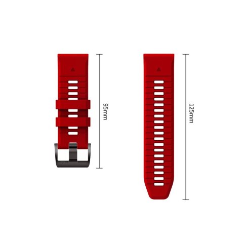 Tech-Protect Silicone Garmin Fenix 5 / 6 / 6 Pro / 7 / 8 / 8 Pro / E / 9 / 9 Pro (51mm) karmazynowy