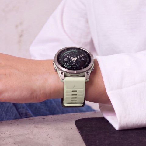 Tech-Protect Silicone Garmin Fenix 5 / 6 / 6 Pro / 7 / 8 / 8 Pro / E / 9 / 9 Pro (51mm) kamienno-szary