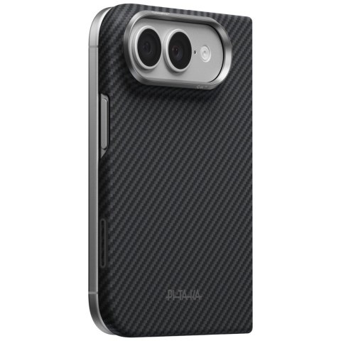 Etui PITAKA Edge Case MagSafe do iPhone Duo czarno-szary