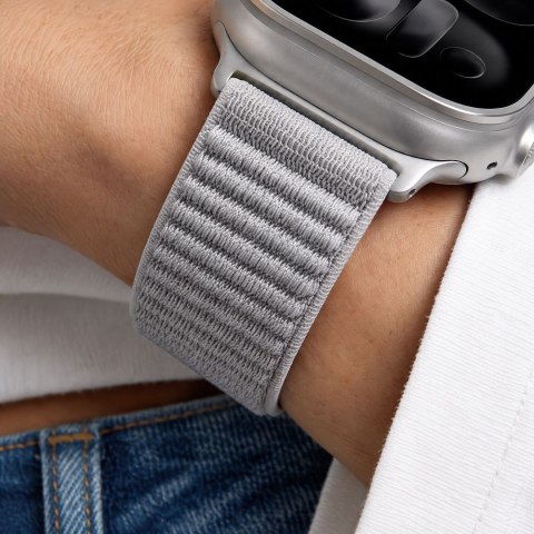 Pasek Tech-protect Nylonloop Apple WATCH 8 / 9 / 10 / 11 / 12 / SE / ULTRA (44 / 45 / 46 / 49 MM) Light Grey