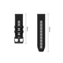 Pasek Tech-protect Silicone Garmin Fenix 5 / 6 / 6 PRO / 7 / 8 / 8 PRO / E / 9 / 9 PRO (47 MM) Obsidian Black