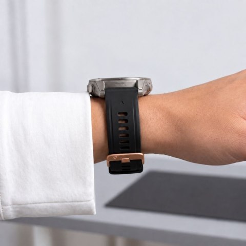 Pasek Tech-protect Silicone Garmin Fenix 5S / 5S PLUS / 6S / 6S PRO / 7S / 8 / 9 / 9 PRO (43 MM) Black