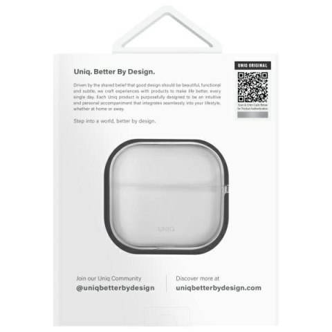 Uniq etui Glase AirPods 4 / 5 przezroczysty/glossy clear