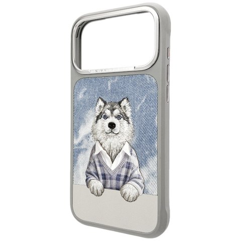 Etui Nimmy Gentle Pets Series Dog MagSafe do iPhone 18 Pro / 17 Pro szary