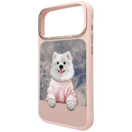 Etui Nimmy Gentle Pets Series Dog MagSafe do iPhone 18 Pro Max / 17 Pro Max różowy
