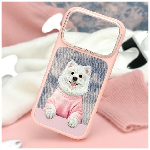 Etui Nimmy Gentle Pets Series Dog MagSafe do iPhone 18 Pro Max / 17 Pro Max różowy