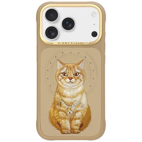 Etui Nimmy Lucky Fashion Cat MagSafe do iPhone 18 Pro / 17 Pro brązowy
