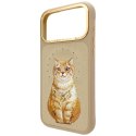 Etui Nimmy Lucky Fashion Cat MagSafe do iPhone 18 Pro / 17 Pro brązowy