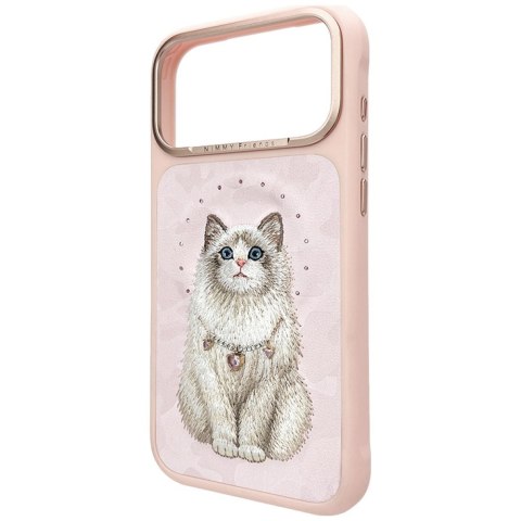 Etui Nimmy Lucky Fashion Cat MagSafe do iPhone 18 Pro Max / 17 Pro Max różowy