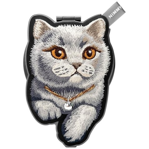 Magnetyczna zawieszka Nimmy Denim Fashion British Shorthair Cat czarny
