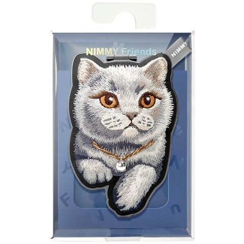 Magnetyczna zawieszka Nimmy Denim Fashion British Shorthair Cat czarny