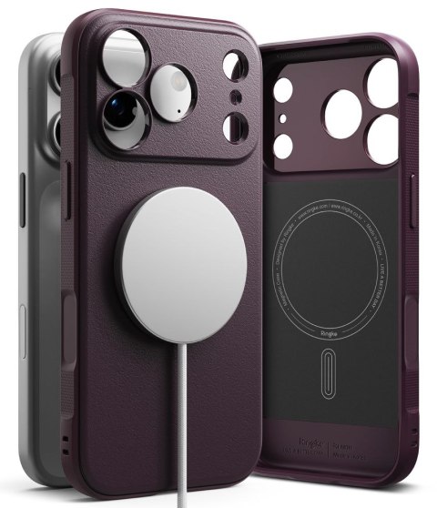 Etui magnetyczne Ringke Onyx Magnetic MagSafe do iPhone 17 Pro Max / 18 Pro Max - bordowe