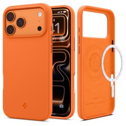 Etui Silikonowe magnetyczne Spigen Silicone Fit Mag MagSafe do iPhone 17 Pro / 18 Pro - pomarańczowe