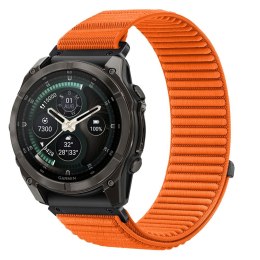 Nylonowy pasek sportowy Tech-Protect NylonLoop do Garmin Fenix (51 mm) - signal orange