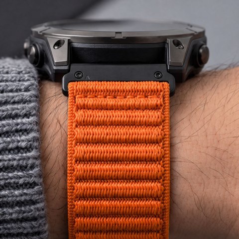 Nylonowy pasek sportowy Tech-Protect NylonLoop do Garmin Fenix (51 mm) - signal orange