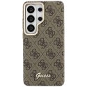 Etui Guess 4G Script MagSafe do SamsungGalaxy S26 Ultra brązowy