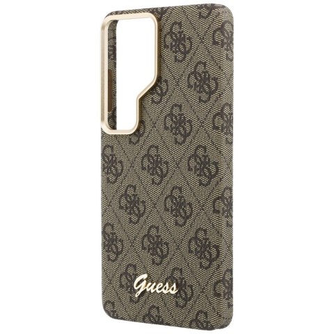 Etui Guess 4G Script MagSafe do SamsungGalaxy S26 Ultra brązowy