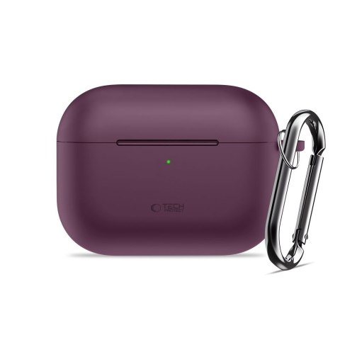 Etui Tech-Protect Silicone Hook Apple Airpods Pro 3 Burgundy
