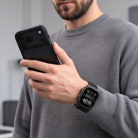 Pasek Tech-Protect Stainless Apple Watch 8 / 9 / 10 / 11 / 12 / Se / Ultra (44 / 45 / 46 / 49 Mm) Black
