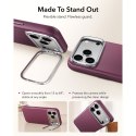 Skórzane etui ESR Leather Kickstand MagSafe do iPhone 17 Pro Max / 18 Pro Max - głęboki bordowy (Deep Burgundy)