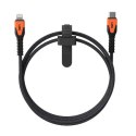 UAG Rugged Cable - kabel USB-C - lightning 30W, 1,5 m (black/orange) [mto]