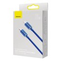Kabel Baseus CAJY000203 Lightning - USB-C PD 20W 480Mb/s 1,2m - niebieski
