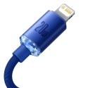 Kabel Baseus CAJY000203 Lightning - USB-C PD 20W 480Mb/s 1,2m - niebieski