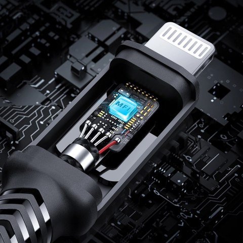 Kabel Acefast C4-01 Lightning - USB-C PD 30W 3A 480Mb/s 1,8m - czarny