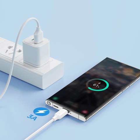 Kabel Joyroom Long-Lasting Series A9 USB-A / USB-C 3A 2m - biały