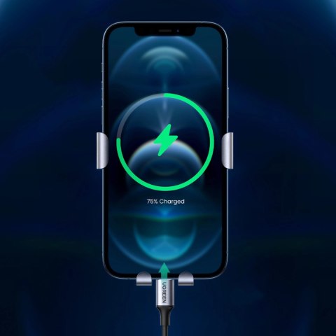 Samochodowy uchwyt na telefon - okrągła kratka Ugreen LP274 - szary