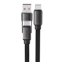 Kabel Acefast C13-04 USB-C - USB-A / USB-C 480Mb/s 3A 1.2m - czarny